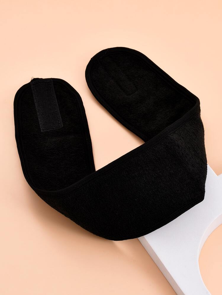 1pc Solid Color Simple Bath Headband