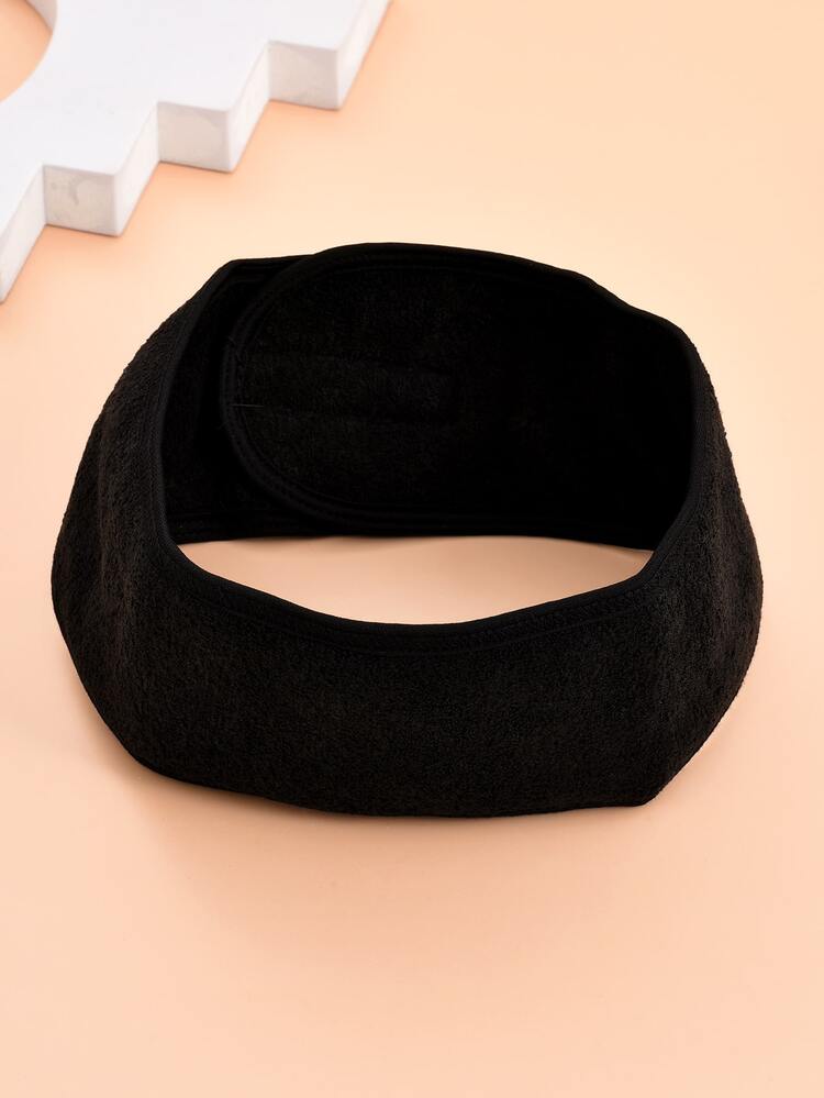 1pc Solid Color Simple Bath Headband