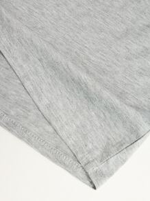 Manfinity Homme Tops Nam Khối Màu Giải trí - Màu Xám nhạt - Xem 4