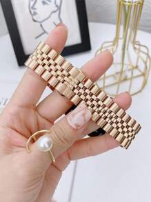 Dây thép không gỉ tương thích với Apple Watch - Hoa hồng vàng - Xem 3