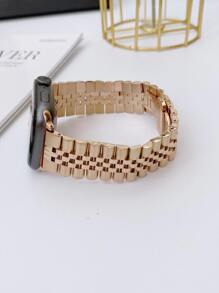 Dây thép không gỉ tương thích với Apple Watch - Hoa hồng vàng - Xem 4