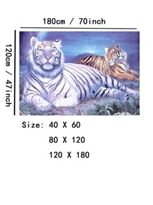 Tapis à motif tigre - Multicolore - Voir 3