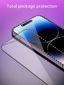 1入組手機螢幕保護強化膜相容 iPhone15/15Plus/15Pro/15Promax - 黑色 - 查看 4