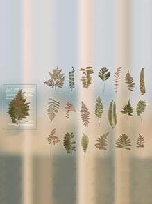 40入組葉子圖案貼紙