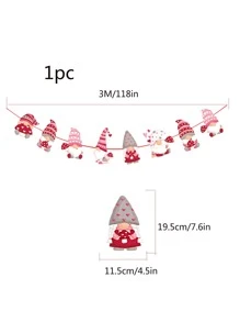 1pc Cartoon Gonk Pattern Pull Flag - Multicolor - View 3