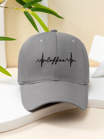 1件中性Y2k風格男士咖啡色棒球帽，適用於戶外運動、防曬、日常生活、通勤穿著