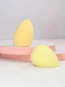 2pcs Yellow Makeup Sponge Set 2 - Multicolor - View 2