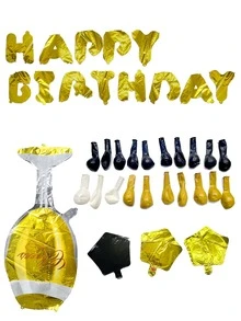 28 piezas con estrella & en forma de carta globo - Multicolor - Ver 4