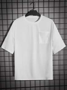 Manfinity Hombres Camiseta con estampado de edificio - Blanco - Ver 5