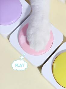 1入組隨機色錄音鈕扣設計寵物玩具 - 彩色 - 查看 6