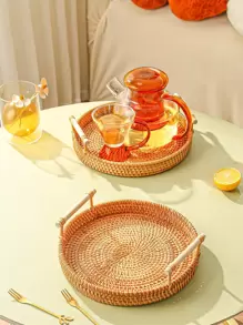 1入組手柄設計託盤 - 卡其色 - 查看 1