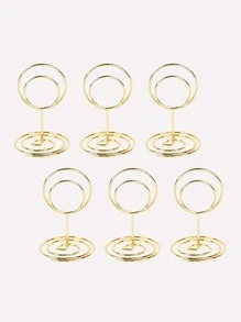 10pcs Plain Place Card Holder - Gold - View 2