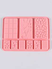 1pc Rectangle DIY Silicone Mold, Pink Candle Silicone Mold For DIY Craft - Pink - View 4