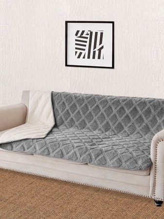 1pc Solid Color Sofa Towel