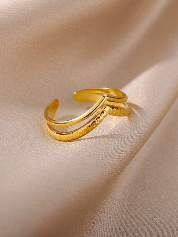 Hollow Out Cuff Ring