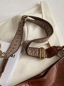 Minimalist Hobo Bag Women's Large Capacity All-Match Bag, Tote Crossbody Bag, Stylish Bag For Work & School - Brown - View 16