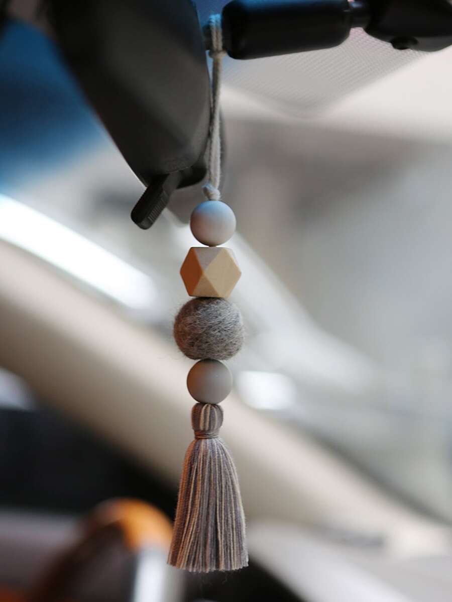 1pc Tassel Decor Car Hanging Ornament