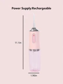 1 pieza Irrigador Bucal 4 en 1 eléctrico - Rosa - Ver 4
