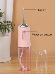 1 pieza Irrigador Bucal 4 en 1 eléctrico - Rosa - Ver 5