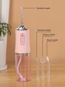 1 pieza Irrigador Bucal 4 en 1 eléctrico - Rosa - Ver 6