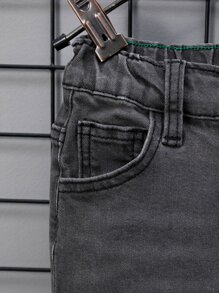 男童側口袋直筒牛仔褲