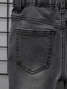 男童側口袋直筒牛仔褲