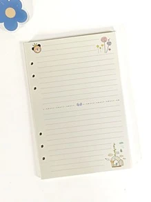 1入組卡通圖案活頁紙