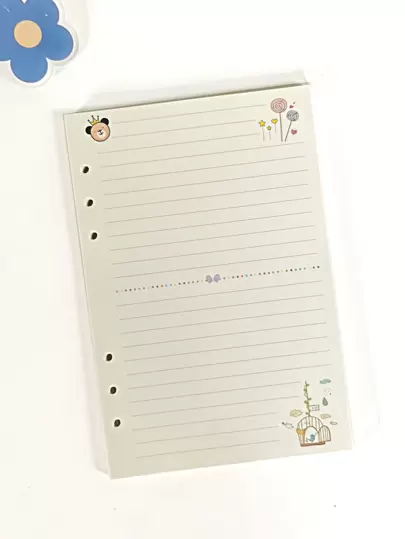 1入組卡通圖案活頁紙