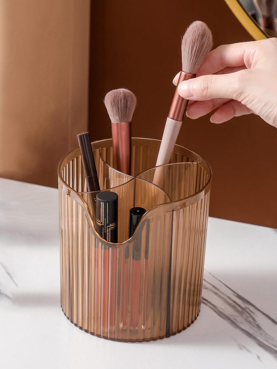 Organizador de brochas de maquillaje - Café integral - Ver 1