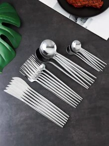 24入組不銹鋼餐具套裝