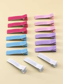 15入組素色鴨嘴夾