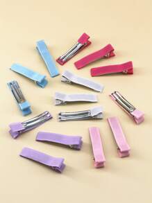 15入組素色鴨嘴夾