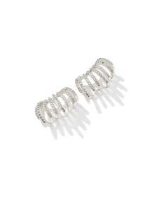 Rhinestone Decor Stud Earrings - Multicolor - View 4