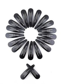 20pcs Solid Snap Clip Street