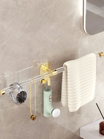 1pc Wall Mounted Towel Bar