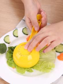 1入組PP黃色圓形不粘飯勺 - 黃色 - 查看 5