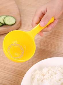 1入組PP黃色圓形不粘飯勺 - 黃色 - 查看 4