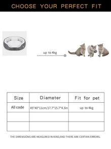 1 Pieza Cama Para Mascotas Con Forma De Pata De Perro De Terciopelo De Cordero