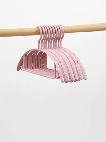 10 piezas Percha de plástico - Rosa - Ver 1