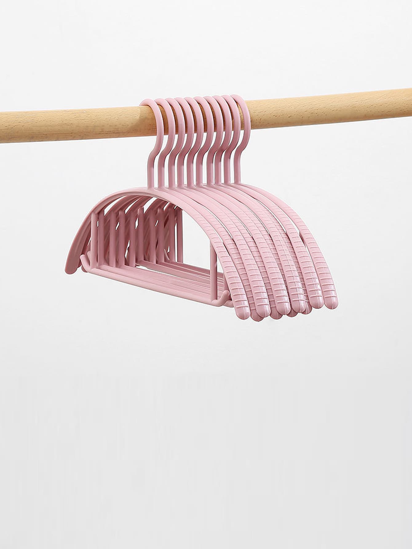 10 piezas Percha de plástico - Rosa - Ver 1