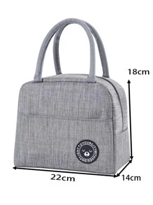 1 pieza Bolsa térmica portátil - Gris - Ver 4