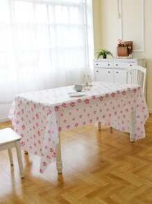 爪子圖案防水桌布 - 粉色 - 查看 2