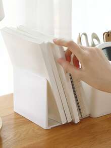 1 pièce Boîte de rangement multifonction bureau - Blanc - Voir 4