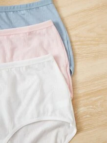 Plus 7pack Solid Simple Panty - Multicolor - View 5