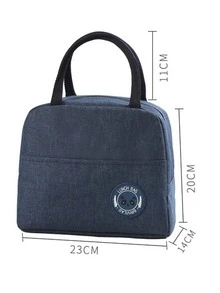 1 pieza Bolsa térmica portátil - Azul Marino - Ver 3