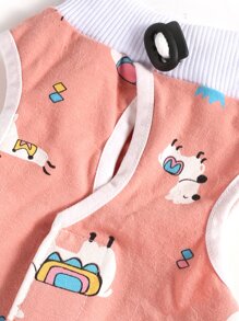 1pc Cartoon Graphic Pet Recovery Suit - Multicolor - View 3