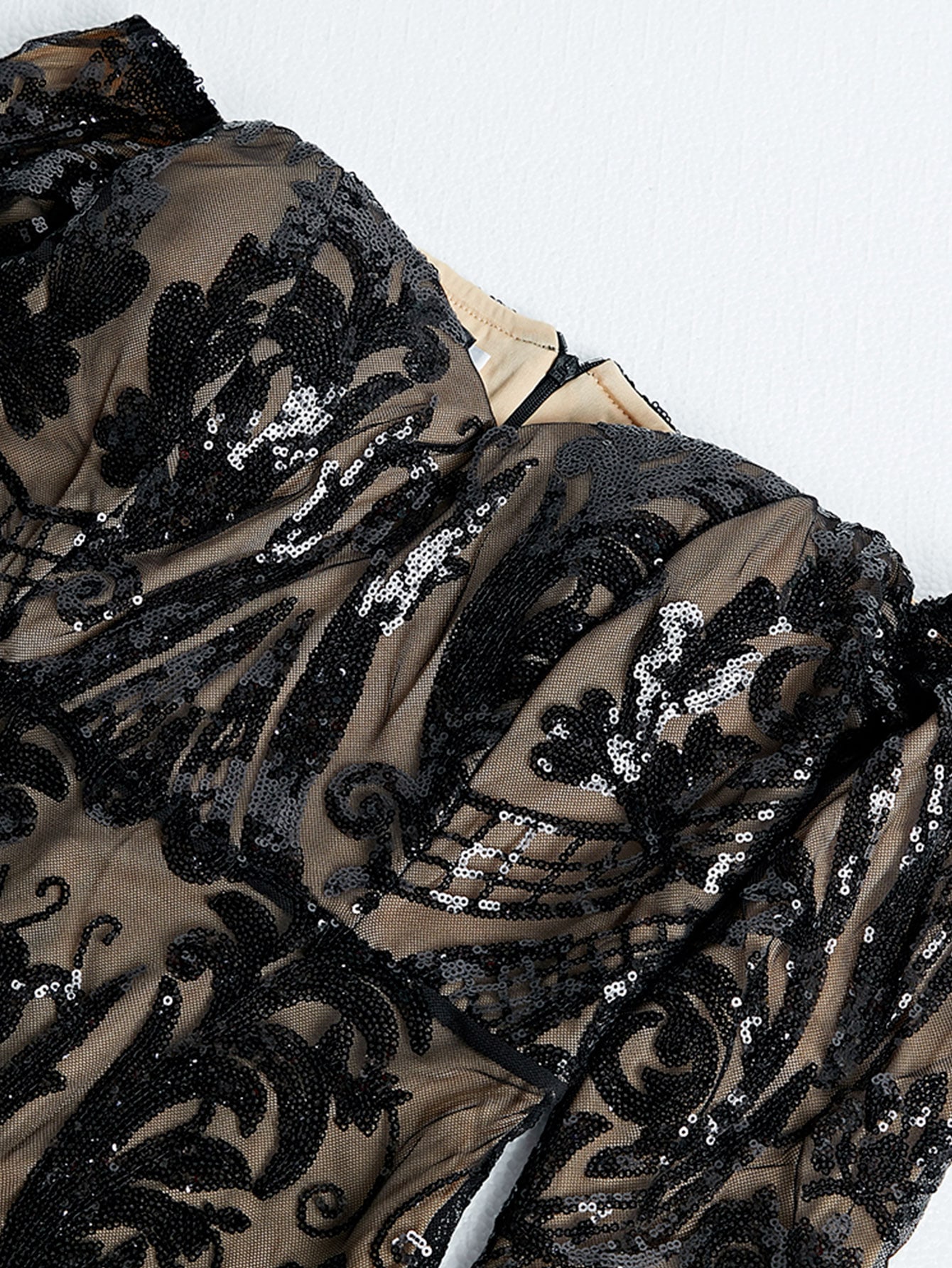 Missord Zip Back Maxi Sequin Bodycon Prom Dress SHEIN UK