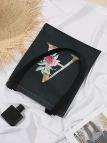 Túi mua sắm đồ họa chữ & hoa Túi đi học dành cho sinh viên tốt nghiệp, cô gái tuổi teen, sinh viên năm nhất, sinh viên năm hai, trung học cơ sở và trung học phổ thông, đại học và trung học phổ thông, hoàn hảo cho hoạt động ngoài trời, du lịch và quay lại trường học - Nhiều màu - Xem 4