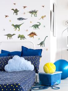 Pegatina de pared de niños con estampado de dinosaurio - Multicolor - Ver 4