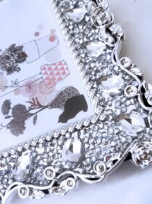 1入組水鑽裝飾相框帶1入組隨機內層紙